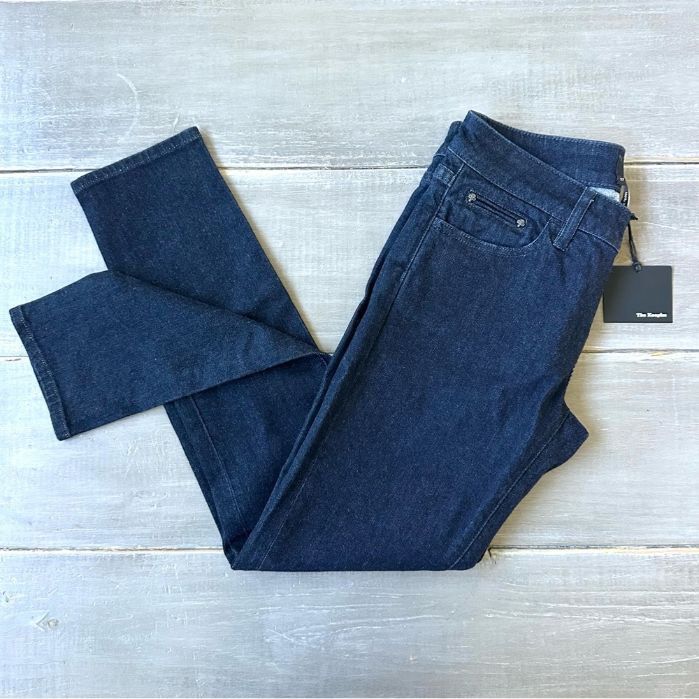 NWT The Kooples The Soft Denim Dark Wash Skinny Jeans Stretch Short Length